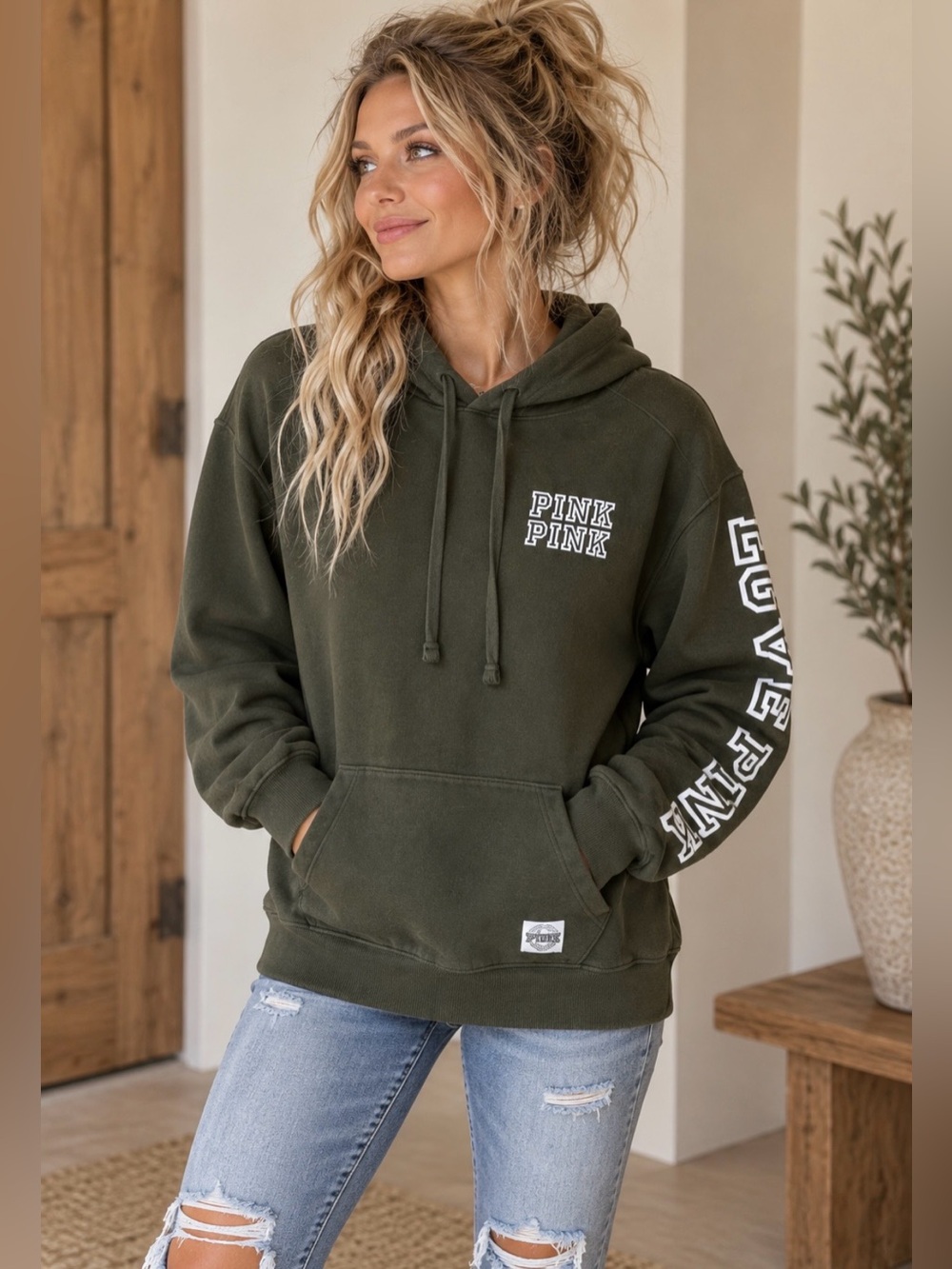 PINK Victoria’s Secret Logo Oversized Hoodie